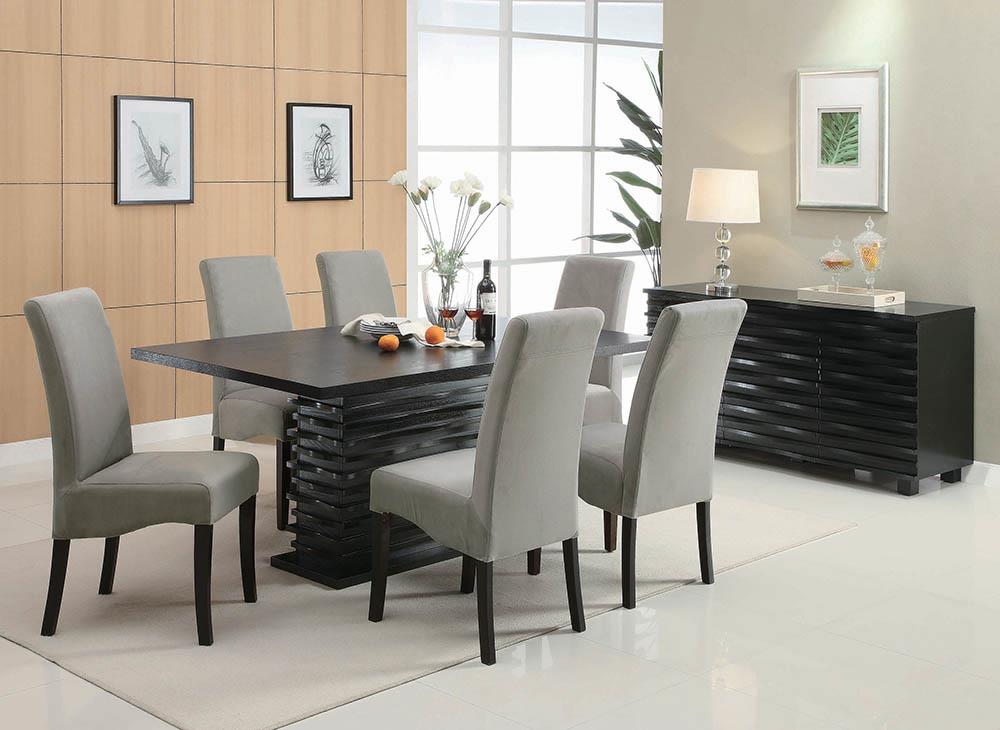 Stanton Contemporary Black Rectangular Dining Table image