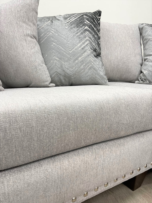 111 - (Dove-Nailheads) Sectional
