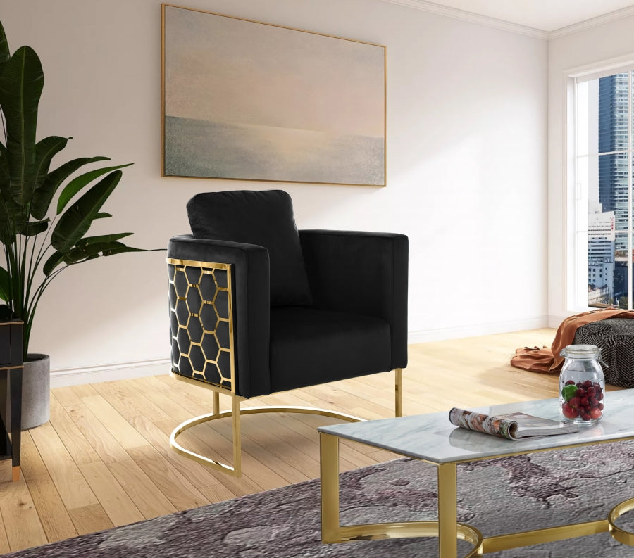 Silla de terciopelo Casa negra