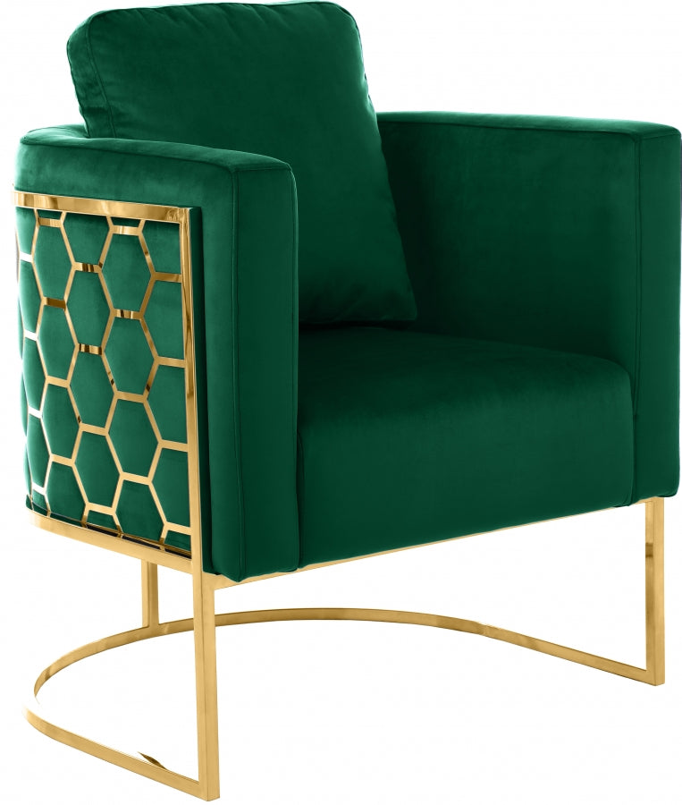 Silla de terciopelo Casa verde