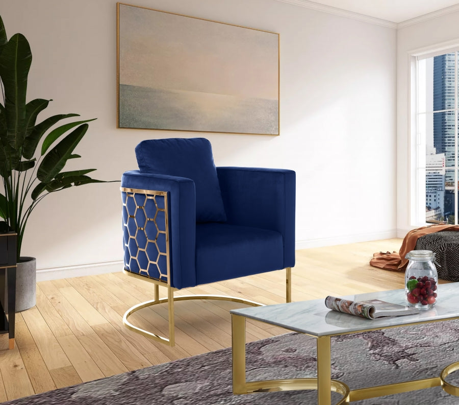 Silla de terciopelo Casa azul