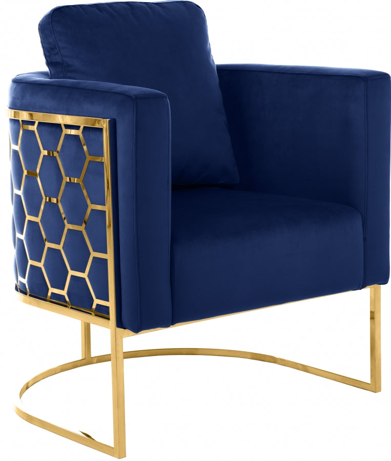 Silla de terciopelo Casa azul
