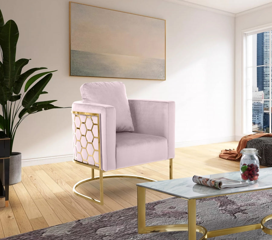 Silla Casa Terciopelo Rosa 692Rosa-C.