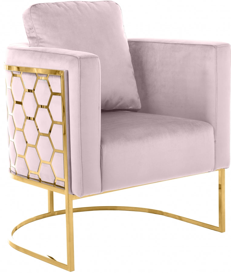 Silla Casa Terciopelo Rosa 692Rosa-C.