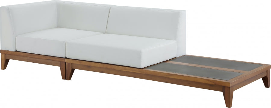 Rio Outdoor Sofá Modular Impermeable Blanco Roto 3 Piezas