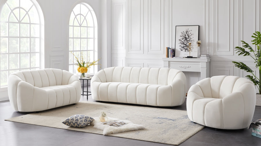 Elijah Collection Cream Living Room Set