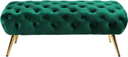 Amara Green Velvet Bench image