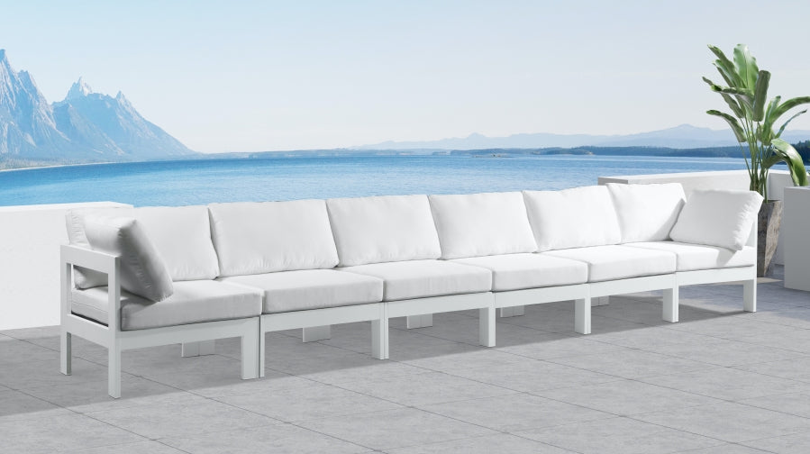 Sofá modular de aluminio para patio exterior Nizuc, 6 piezas