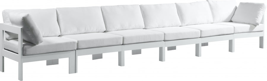 Sofá modular de aluminio para patio exterior Nizuc, 6 piezas