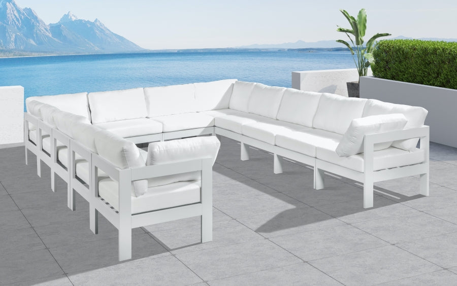 Nizuc Seccional Modular de Aluminio para Patio Exterior 12 Piezas