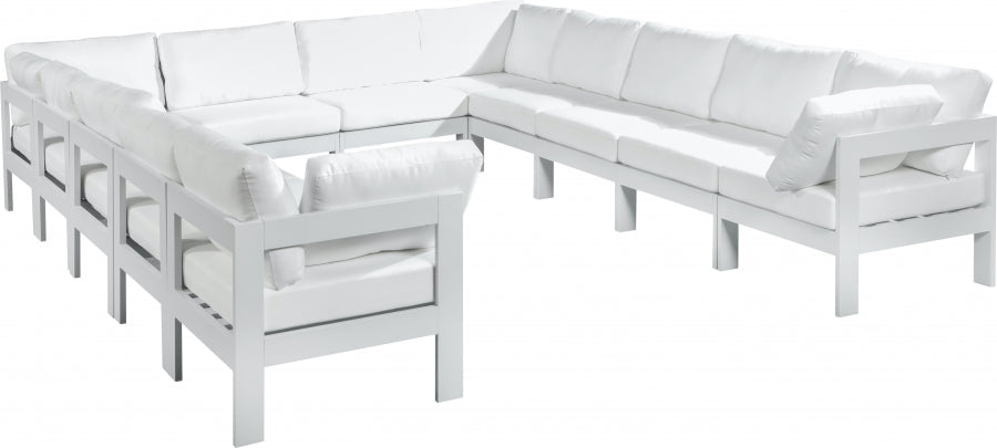 Nizuc Seccional Modular de Aluminio para Patio Exterior 12 Piezas