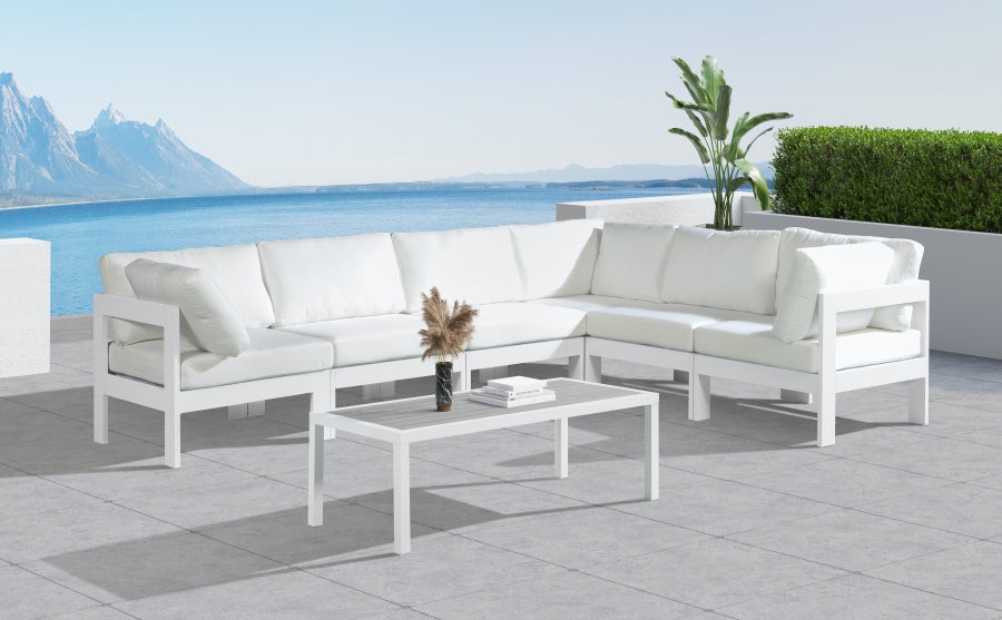 Nizuc Seccional Modular de Aluminio para Patio Exterior 6 Piezas