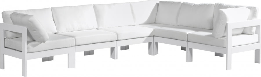 Nizuc Seccional Modular de Aluminio para Patio Exterior 6 Piezas