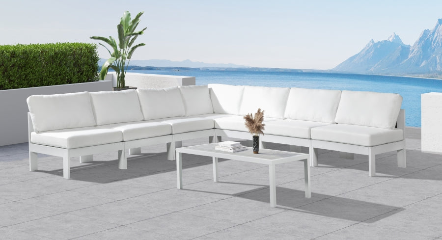 Nizuc Seccional Modular de Aluminio para Patio Exterior 7 Piezas