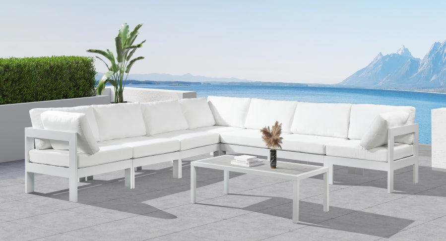 Nizuc Seccional Modular de Aluminio para Patio Exterior 7 Piezas
