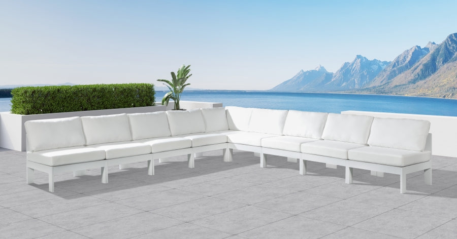 Nizuc Seccional Modular de Aluminio para Patio Exterior 9 Piezas