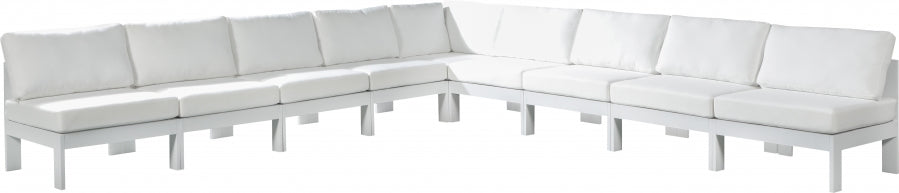 Nizuc Seccional Modular de Aluminio para Patio Exterior 9 Piezas