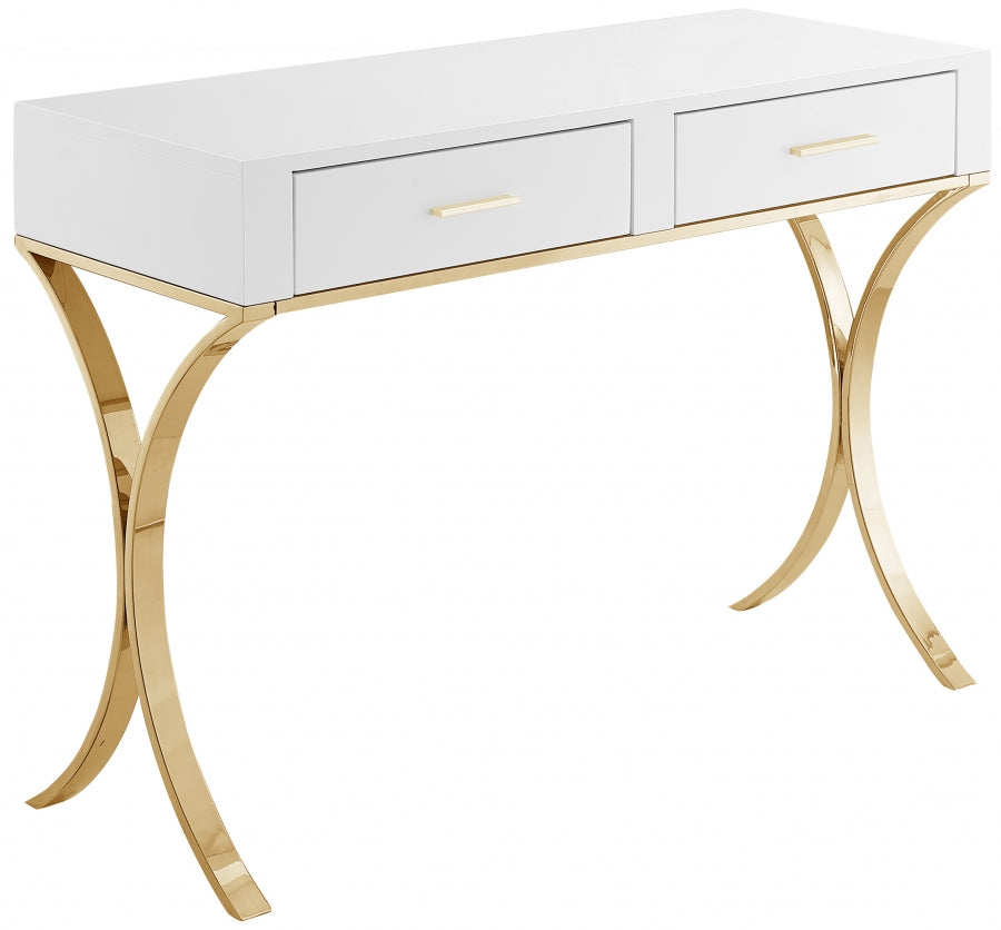 Tocador Monroe | Escritorio | Mesa consola dorada