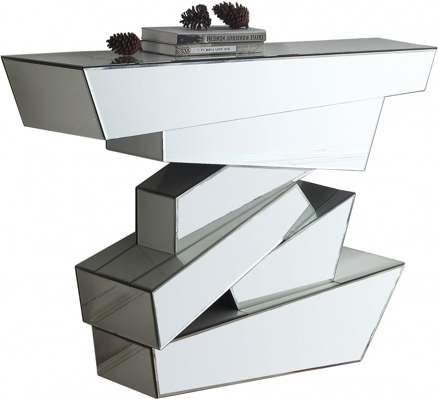 Mesa consola Jade plateada