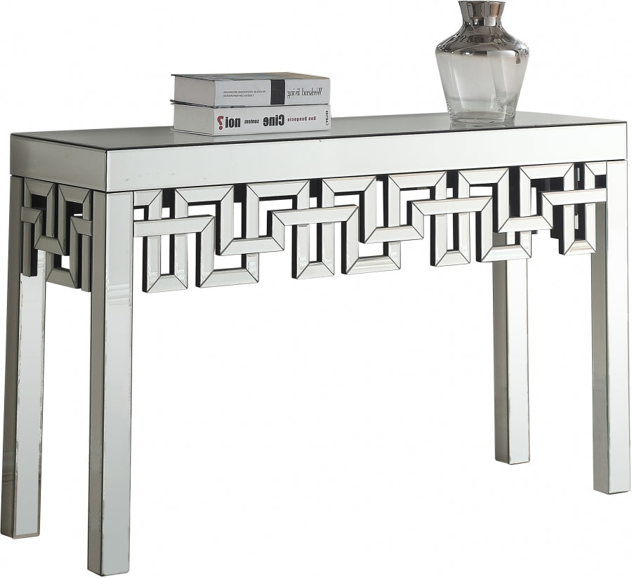 Mesa consola Aria plateada