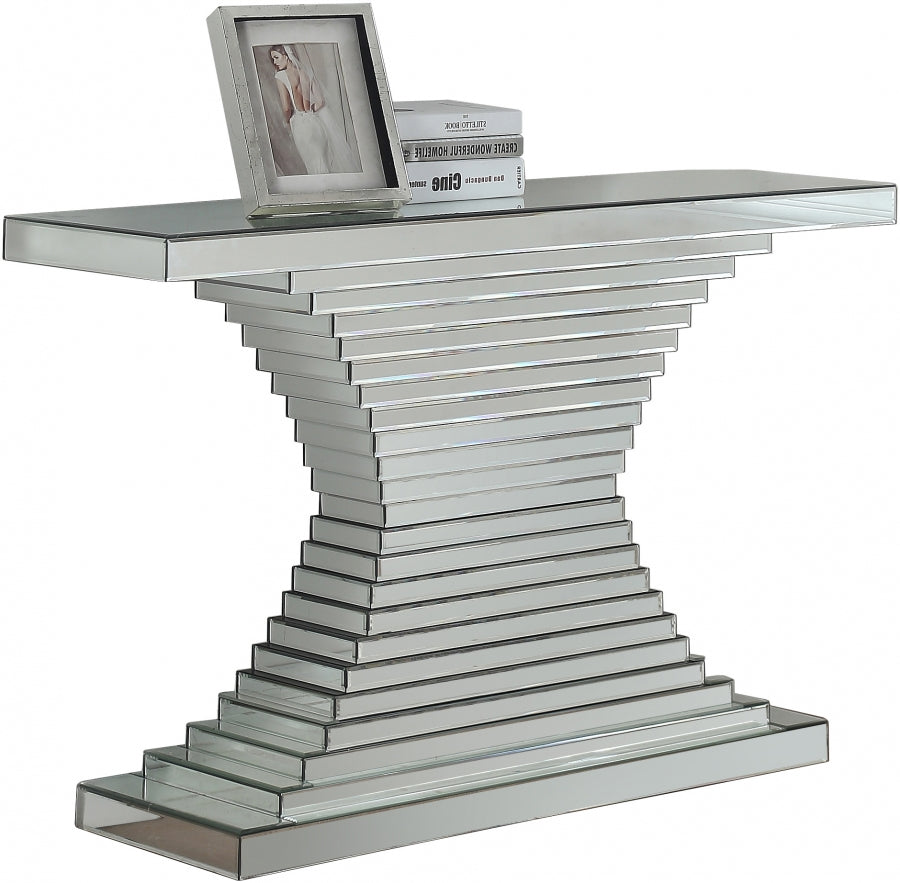 Mesa consola Nexus plateada