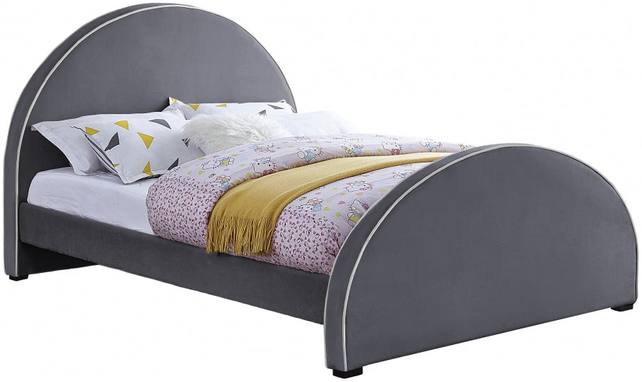 Brody Velvet Bed Grey