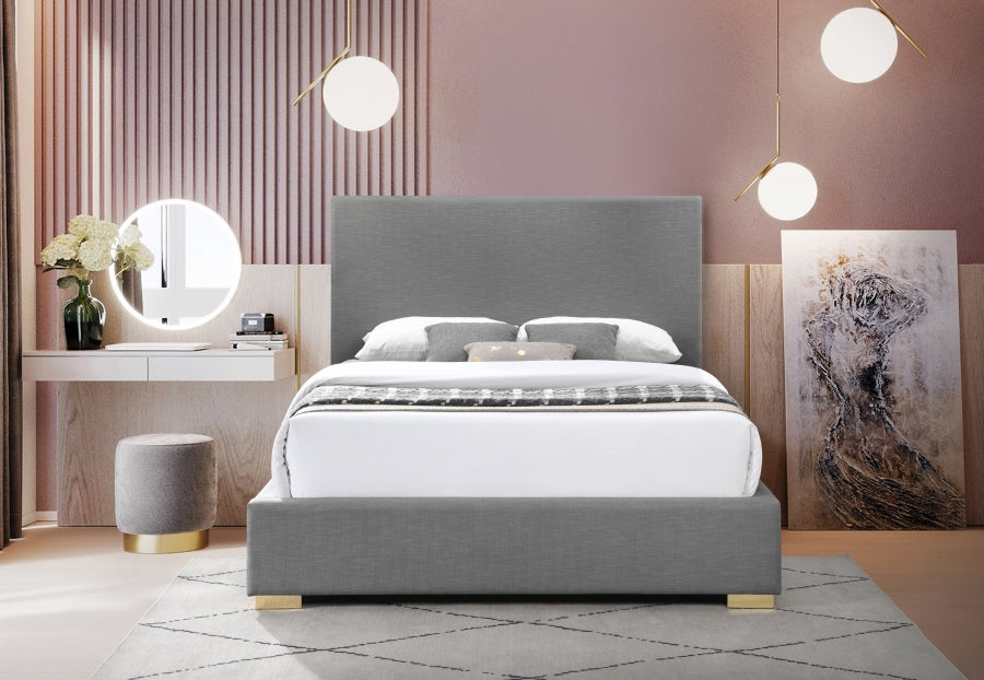 Crosby Linen Bed Grey