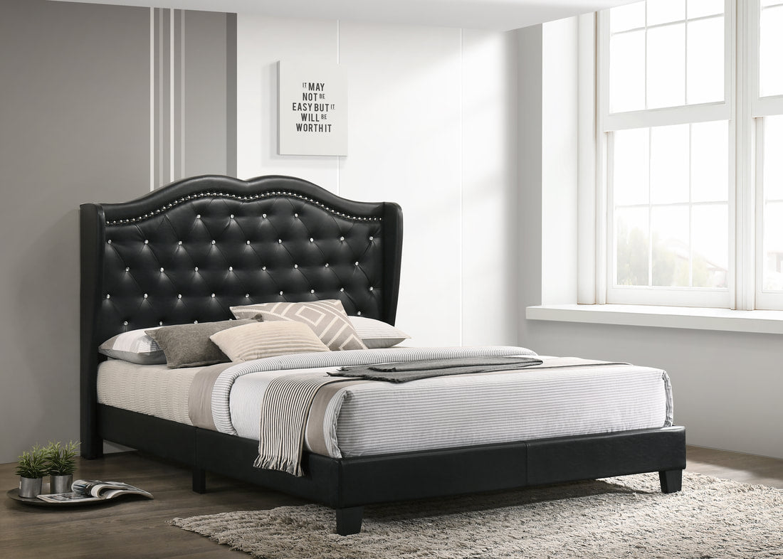 Paradise2 Black - Full, Queen, King **CAMA PLATAFORMA** 