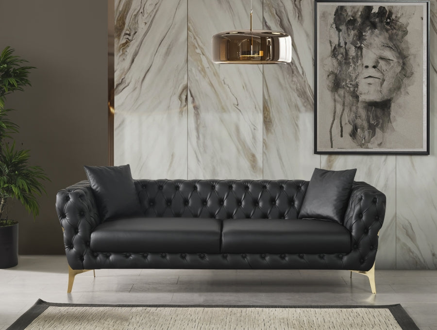 Aurora Collection Black Living Room Set