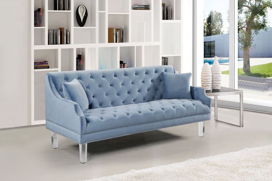 Roxy Collection Light Blue Living Room Set