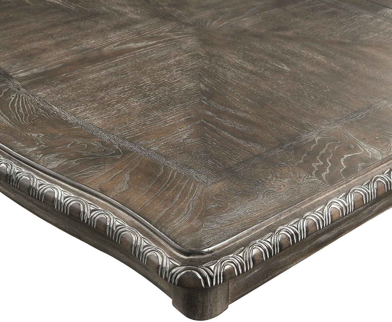 SETD2151 MESA DE COMEDOR KIERA JUEGO DE 10 PIEZAS (GRIS)