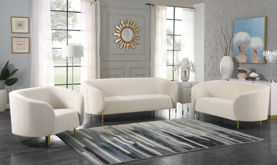 Lavilla Collection Cream Living Room Set