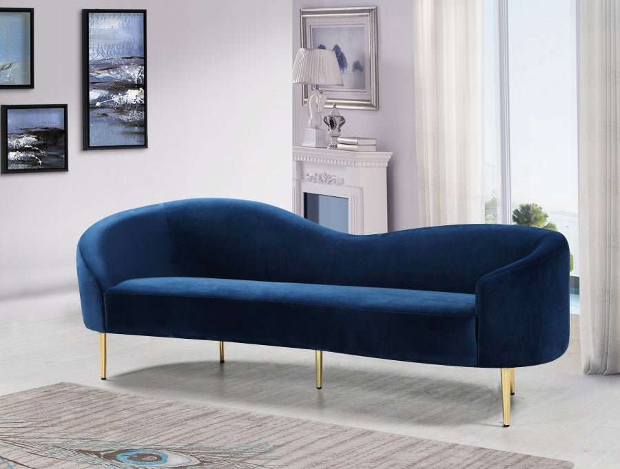 Ritz Collection Blue Living Room Set