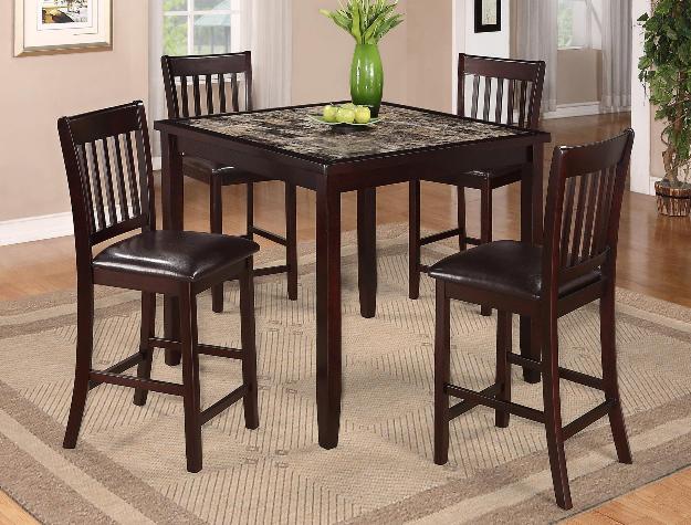 2740 JUEGO CASCADE 5 PK ALTURA DE MOSTRADOR COMEDOR