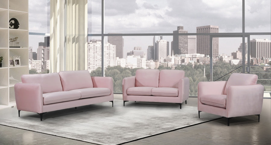 Poppy Collection Pink Living Room Set