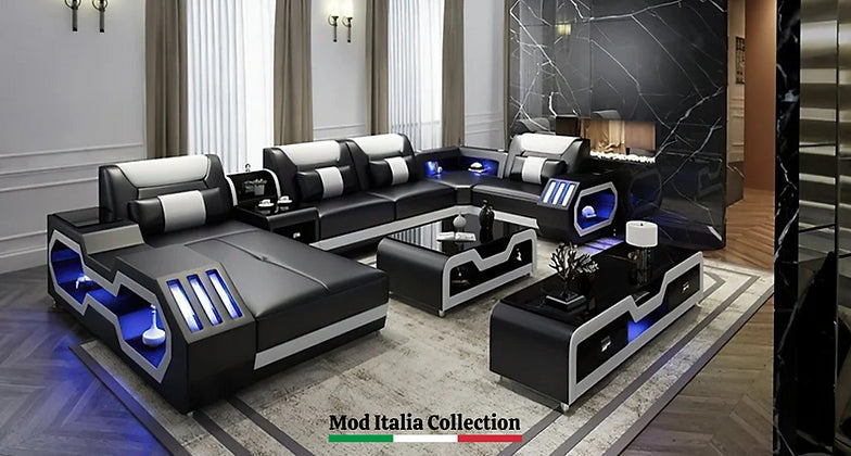MI-9916 Matrix Sectional Black