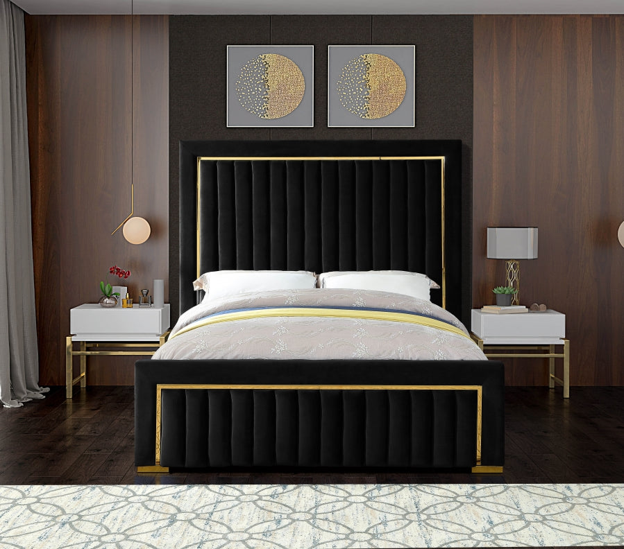 Cama Dolce Terciopelo Negro