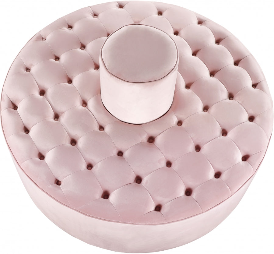 Banquete Terciopelo Rotonda Rosa