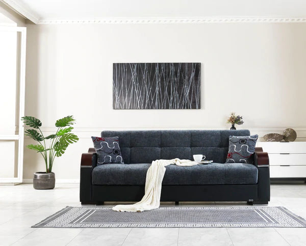 Sofá cama y loveseat ahumado Arisa 