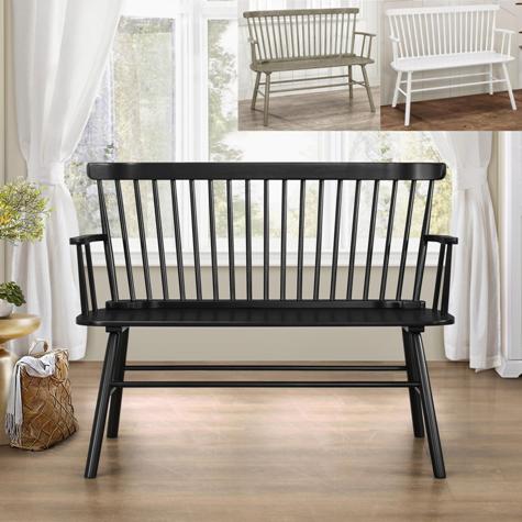 SET4185 BANCO JERIMIAH SPINDLEBACK NEGRO 