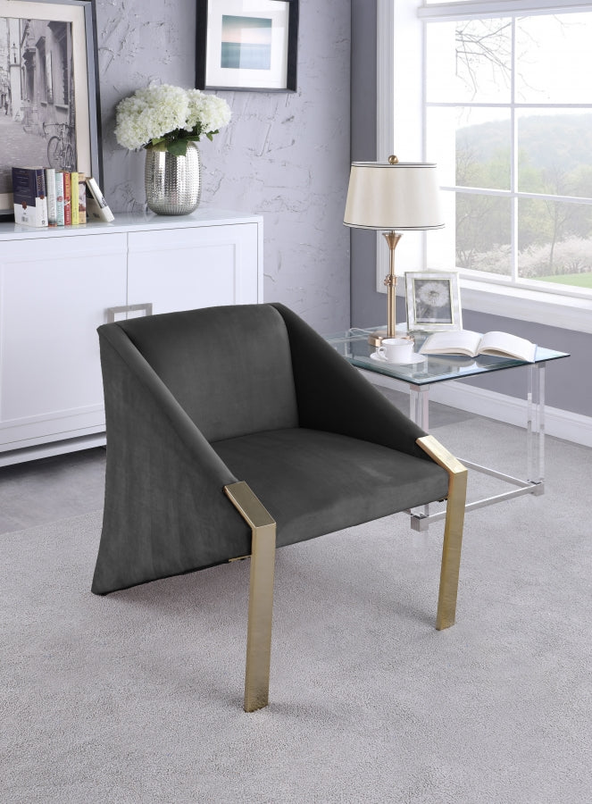 Silla decorativa Rivet gris