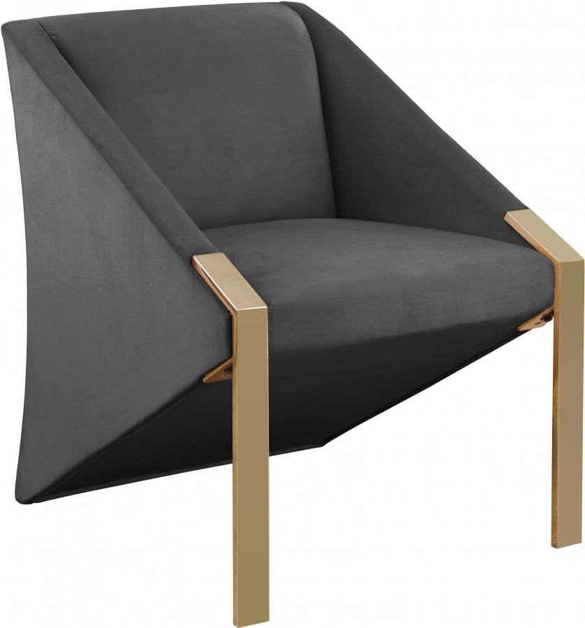 Silla decorativa Rivet gris