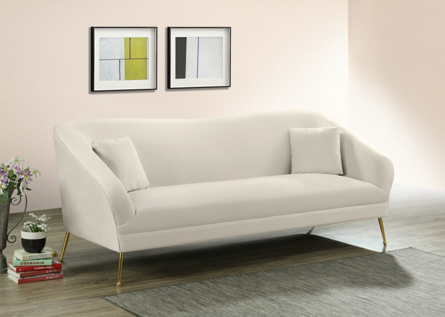 Hermosa Collection Cream Living Room Set