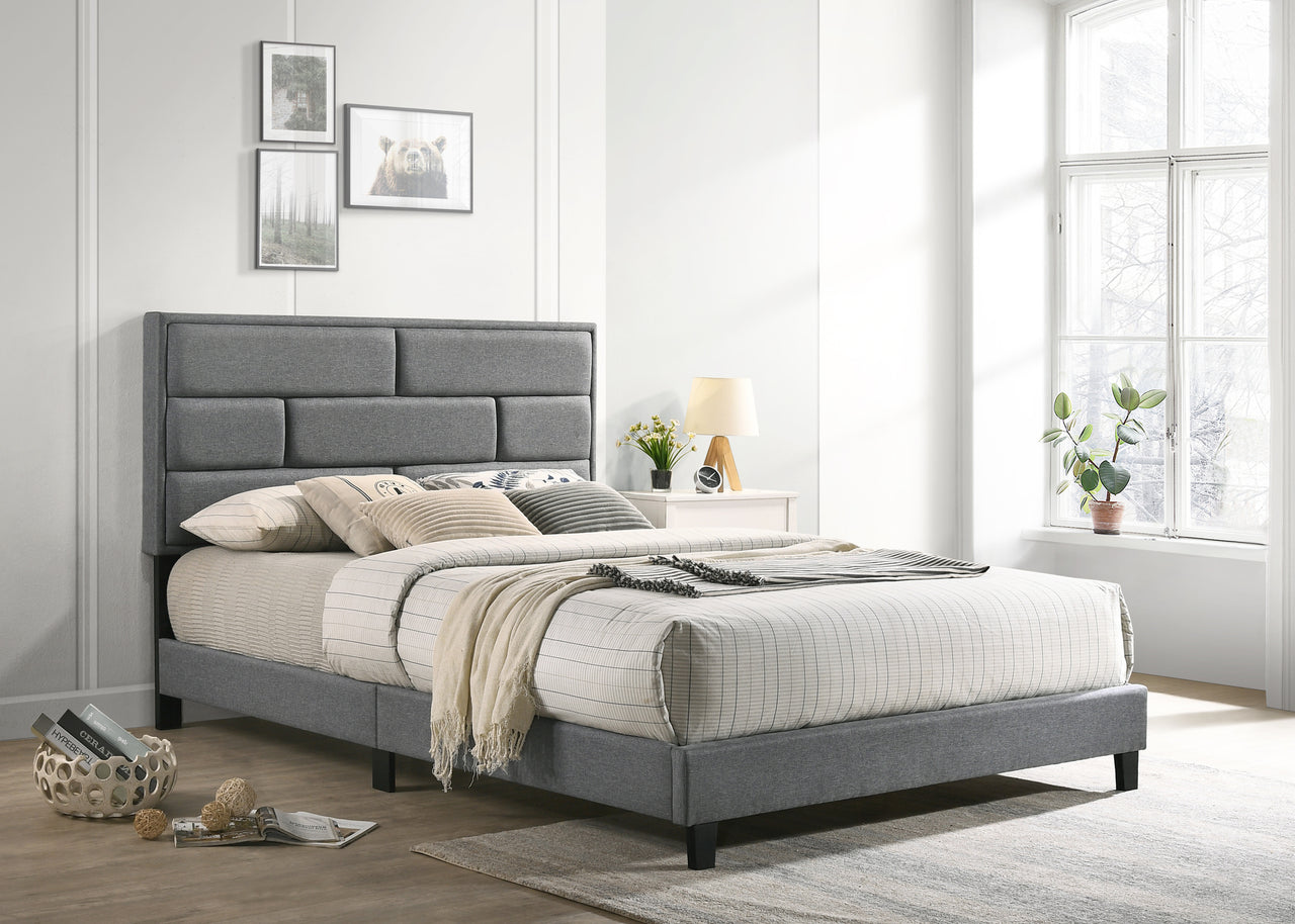 5137 GY CAMA PLATAFORMA GRIS FLANNERY.