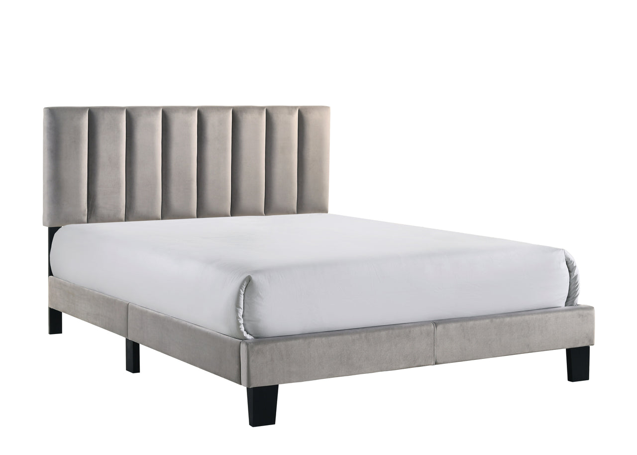 5155 GY CAMA PLATAFORMA LYRIC GRIS.