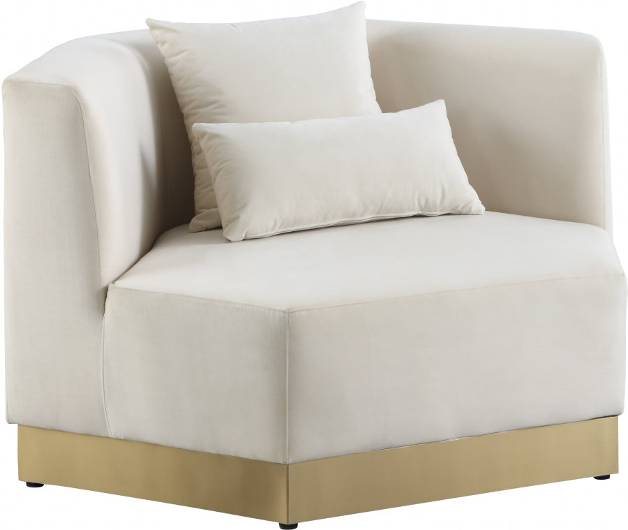 Silla Marquis Terciopelo Crema