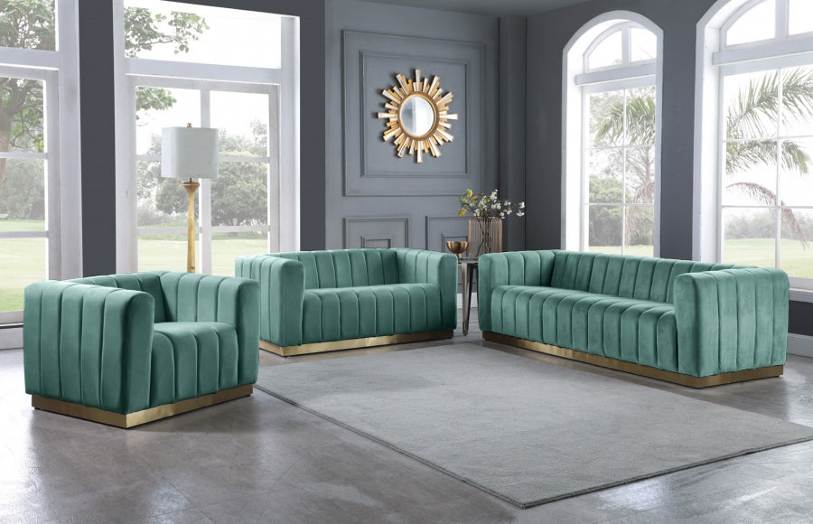 Marlon Collection Green Living Room Set