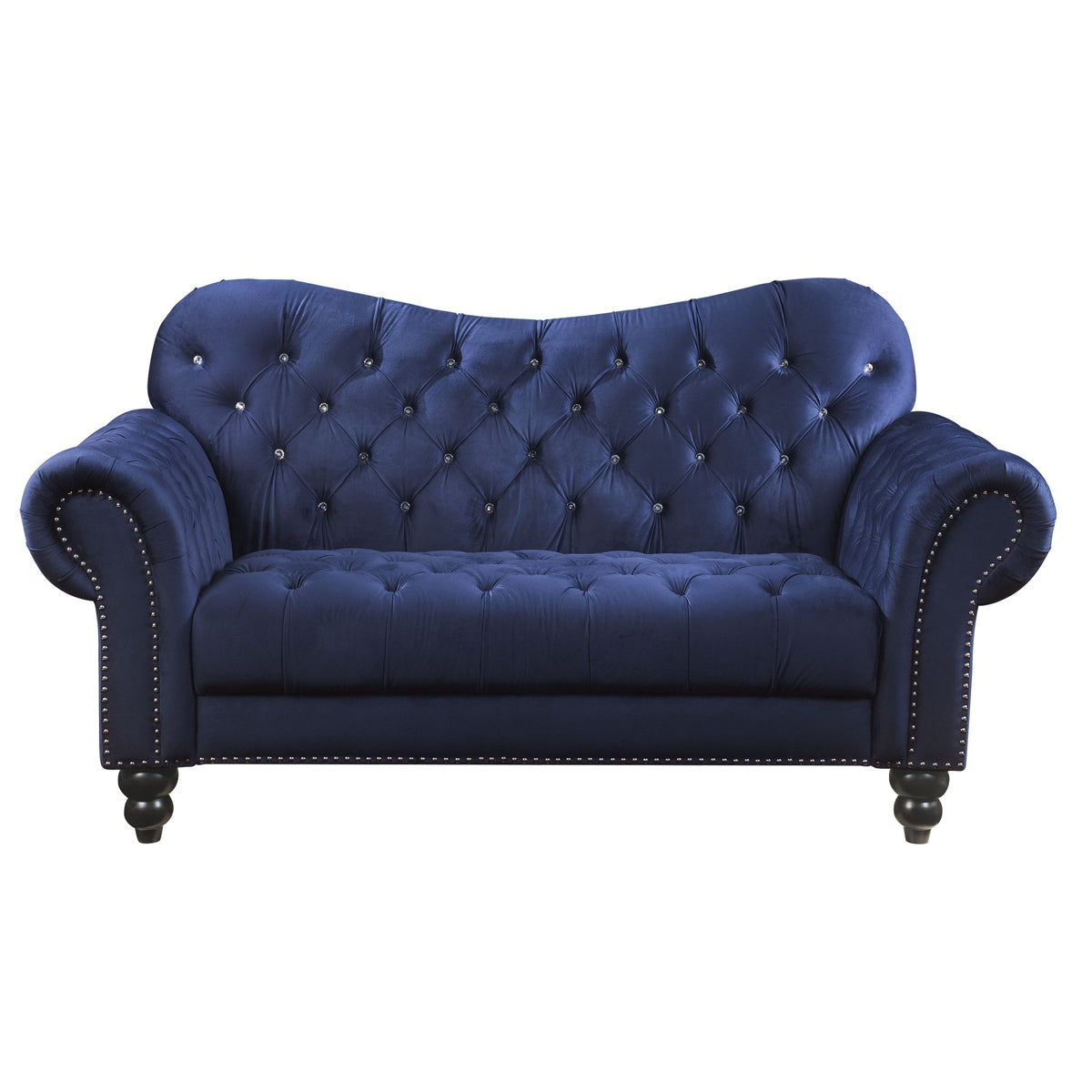 Acme Furniture Iberis Loveseat in Navy Velvet 53407 image