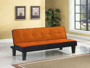 Hamar Orange Flannel Fabric Adjustable Sofa image