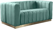 Marlon Mint Velvet Loveseat image